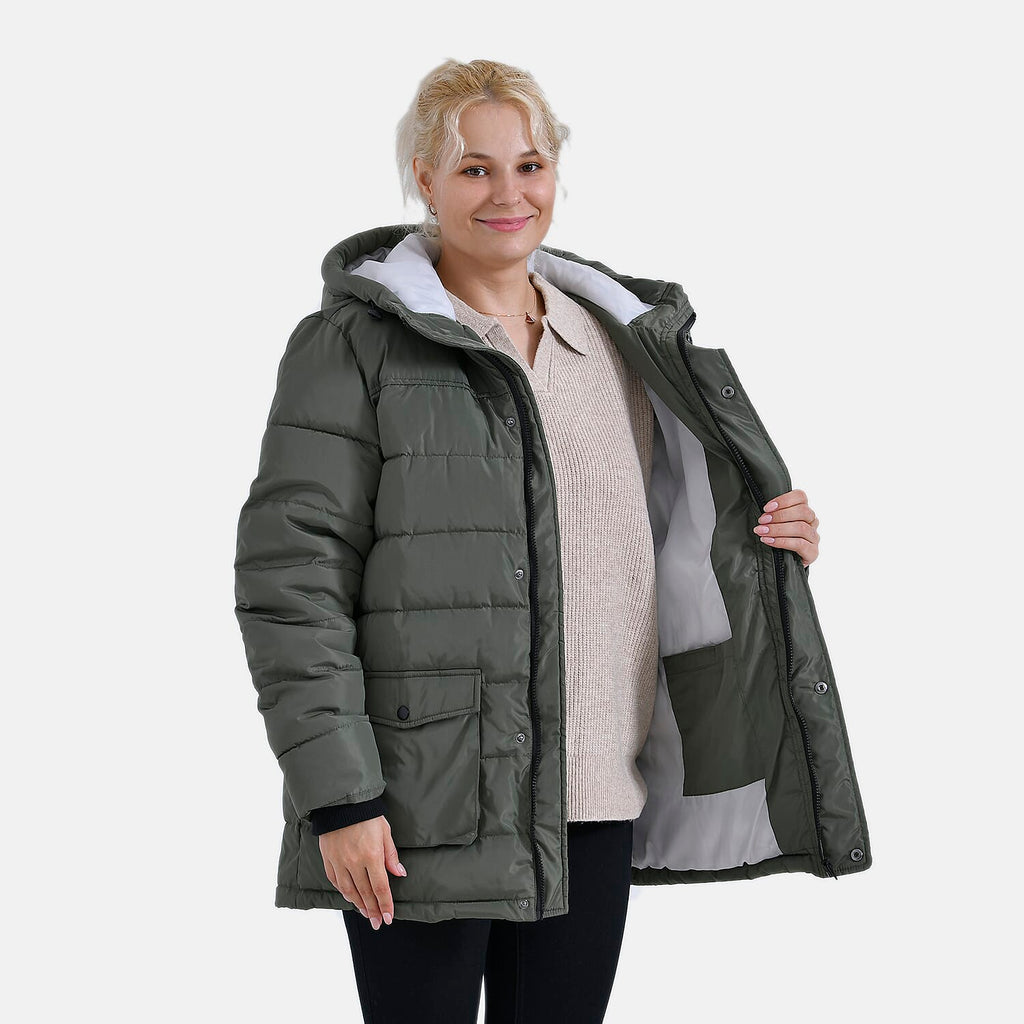 La Marey Windbreaker Padded Jacket (Size 12 to 14) - Green