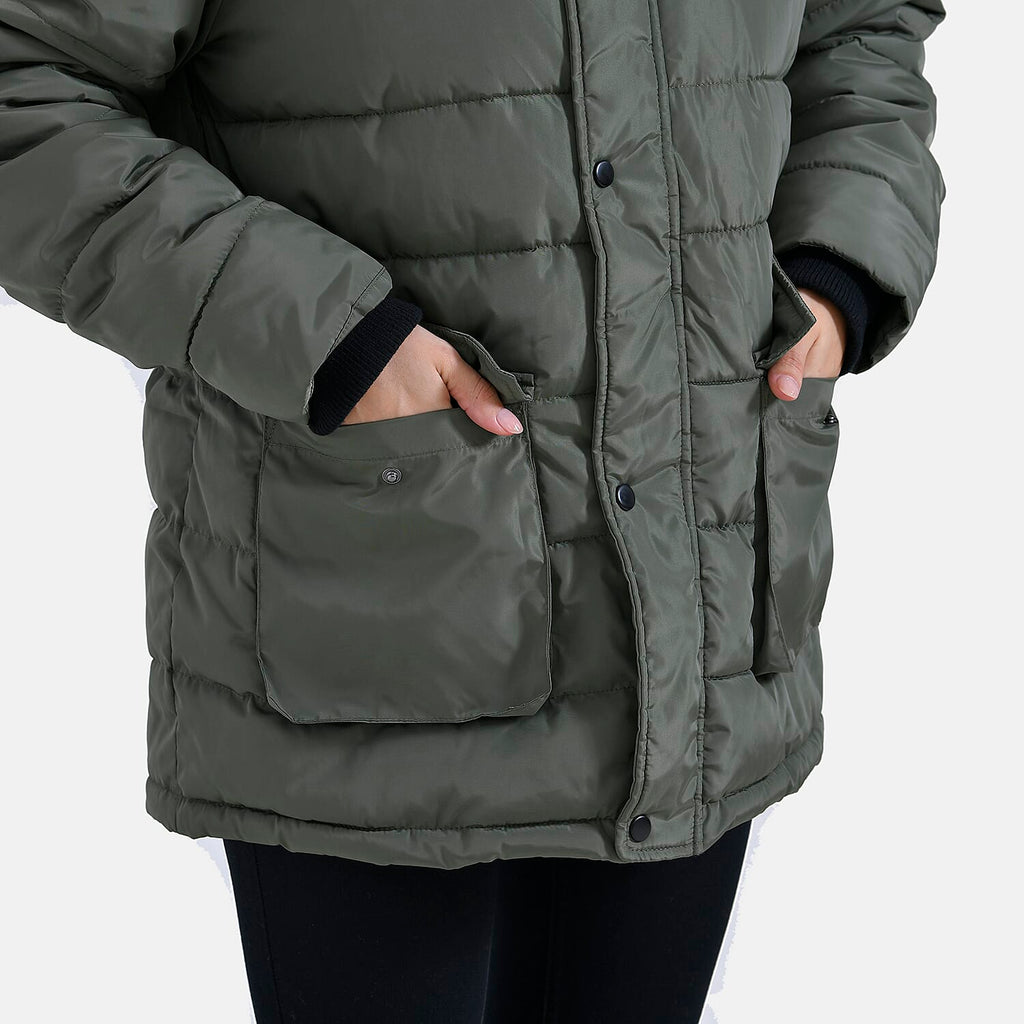 La Marey Windbreaker Padded Jacket (Size 12 to 14) - Green