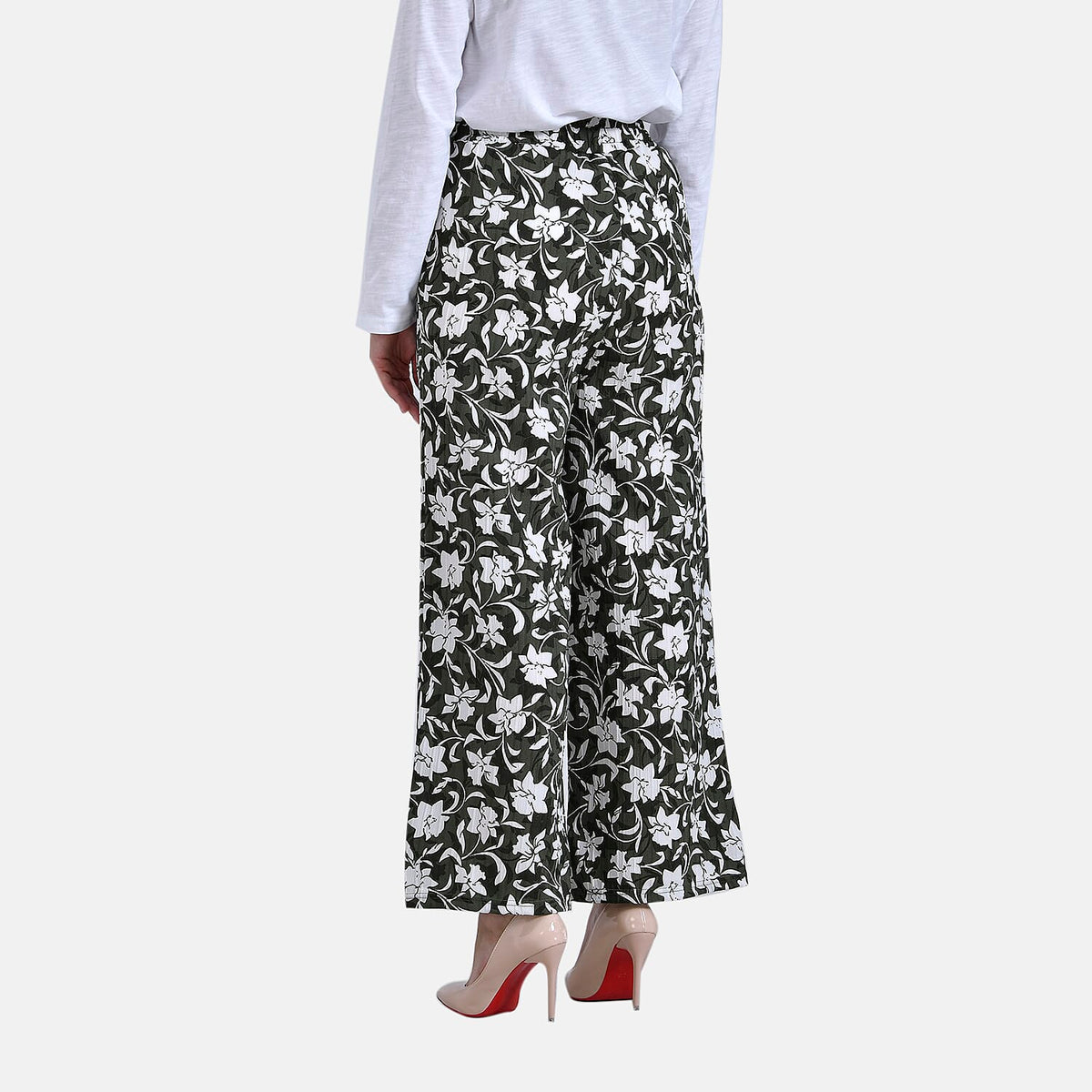 La Marey Casual Wide-Leg Trousers with Elastic Waist V32645954 2