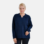 La Marey Polo Jumper (Size 20 to 22) - Navy