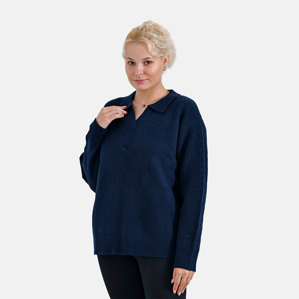 La Marey Polo Jumper (Size 20 to 22) - Navy
