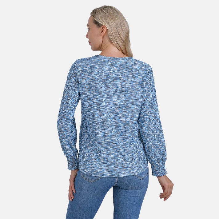 La Marey Round Neck Long Sleeve Top 7807886 2
