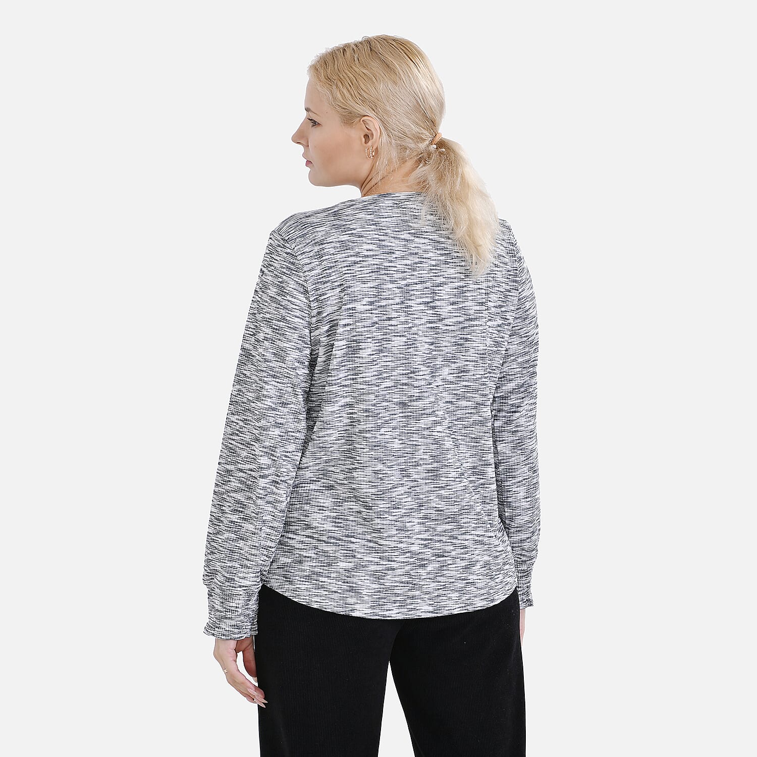 La Marey Round Neck Long Sleeve Top 7810559 2