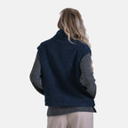 La Marey Plush Vest With Zipper (Size 8 to 14) - Navy
