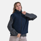 La Marey Plush Vest With Zipper (Size 8 to 14) - Navy