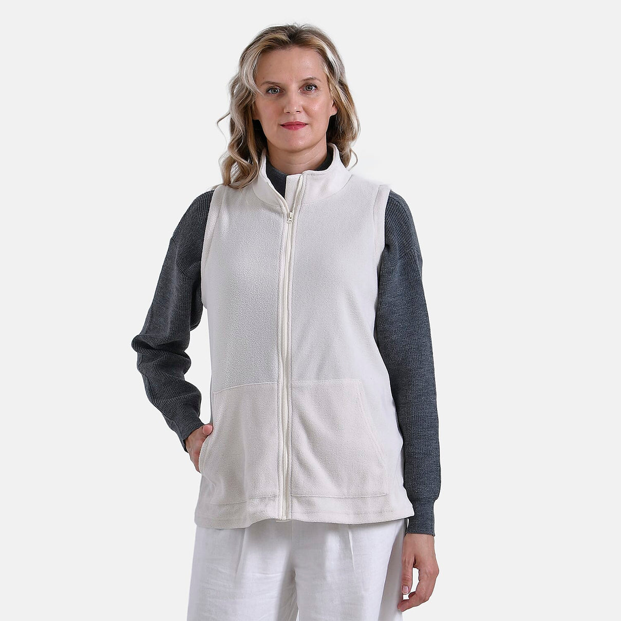 La Marey Turtleneck Vest-Waistcoat with Pockets 7860786 0
