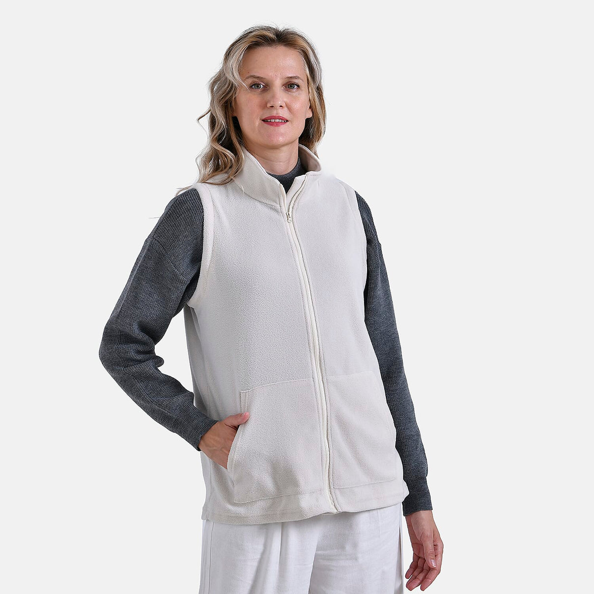 La Marey Turtleneck Vest-Waistcoat with Pockets 7860786 3