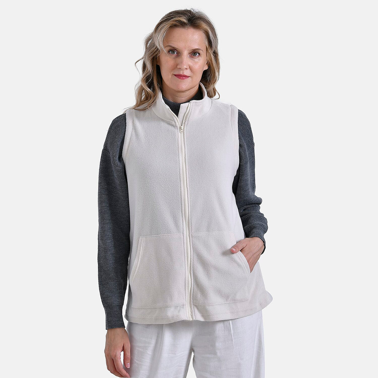 La Marey Turtleneck Vest-Waistcoat with Pockets 7860786 4