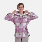 La Marey Checked Belted Shirt (Size 16 to 18) - Pink