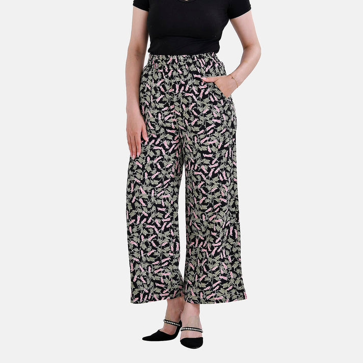 La Marey Polyester Printed Jean and Pant-Trouser (Size L) - Black 7780901 2