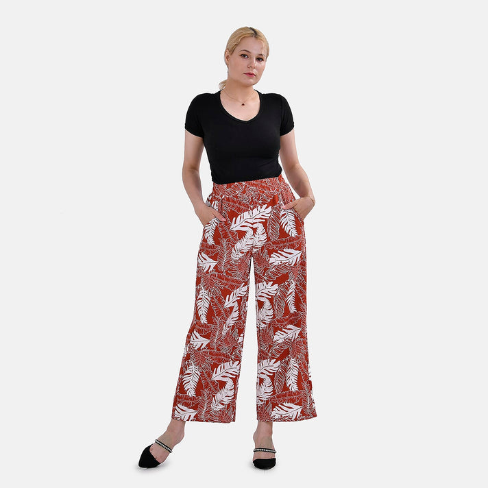 La Marey  Printed Jean Trouser (Size M) - Orange 7780904 1