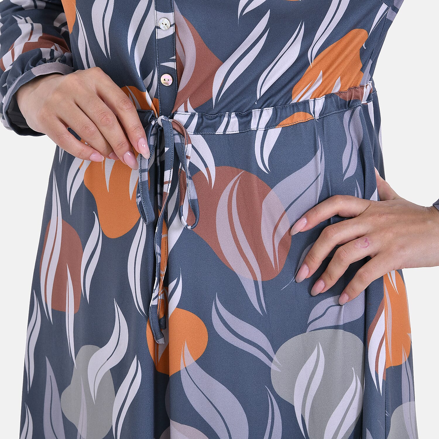 La Marey Jersey Tie-Waist Printed Midi Dress 7665968 5