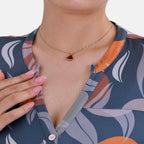 La Marey Jersey Tie-Waist Printed Maxi Dress (Size L) - Orange