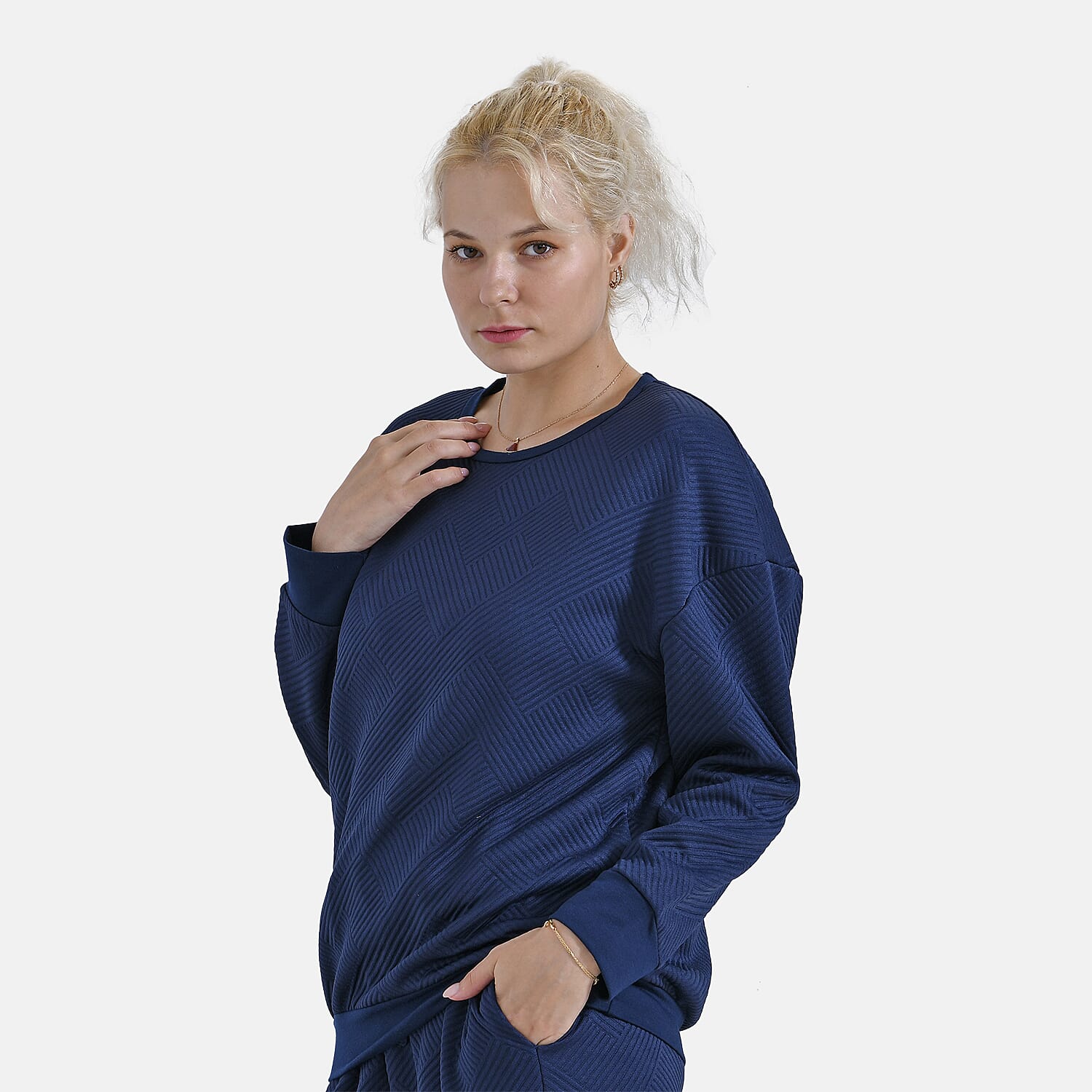 La Marey Loungewear Top (Size 12 to 14) - Navy 7851781 6