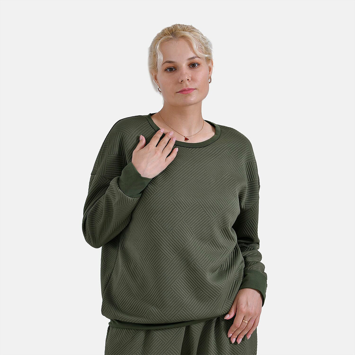 La Marey Loungewear Top (Size L) - Green 7851771 8