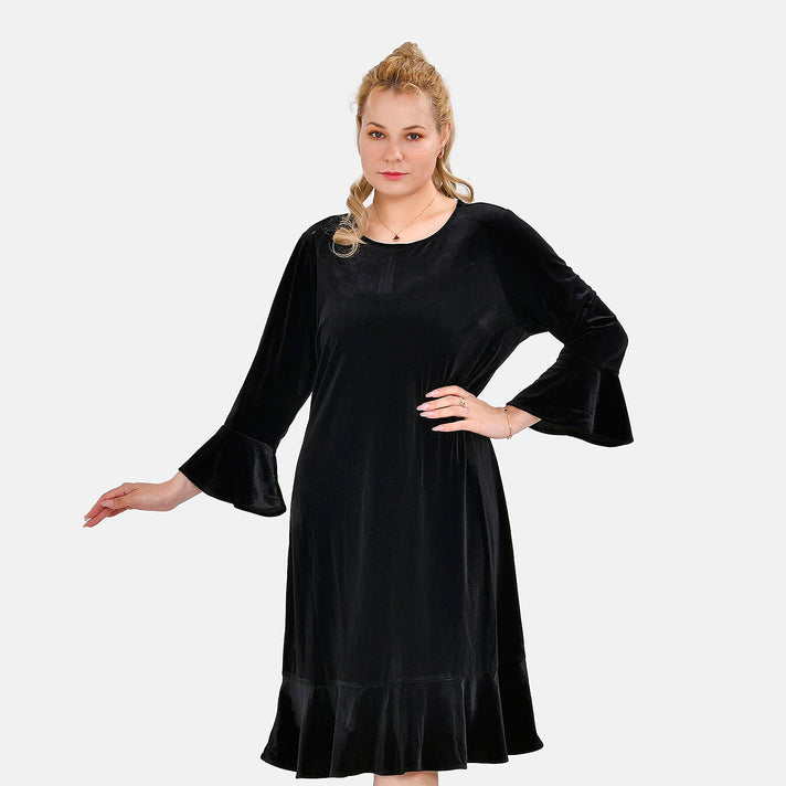 TAMSY Velvet Womens Midi Dress 7724743 1