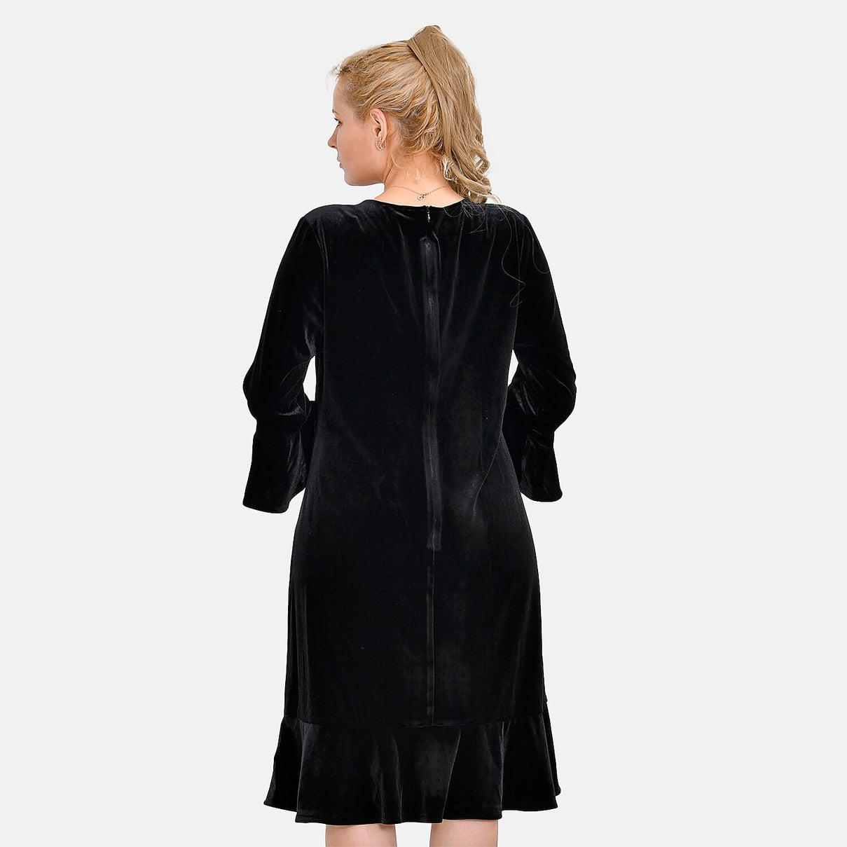 TAMSY Velvet Womens Midi Dress 7724743 2