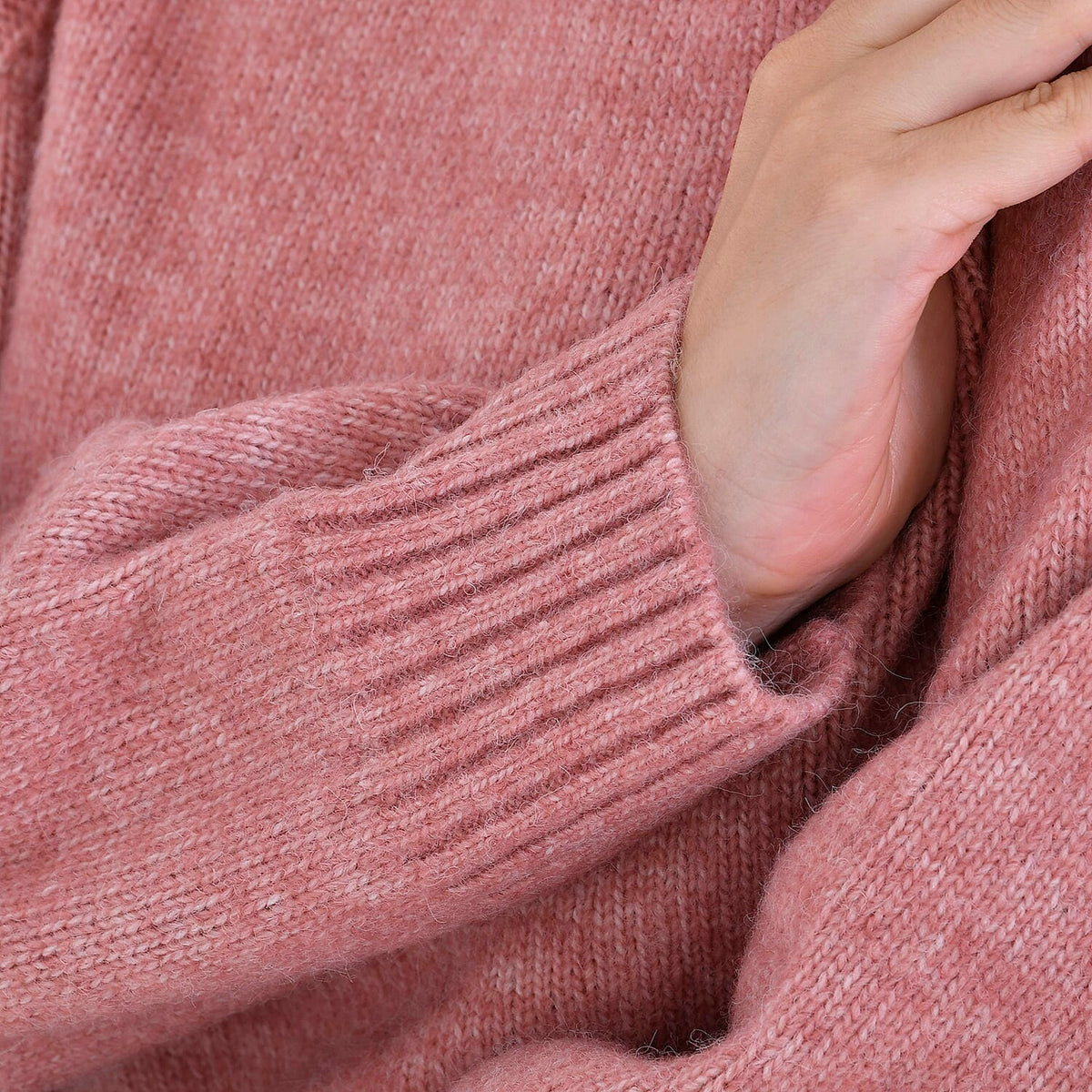 La Marey Roll Neck Solid Jumper (Size 20 to 22) - Dusty Pink Color V32700995 6