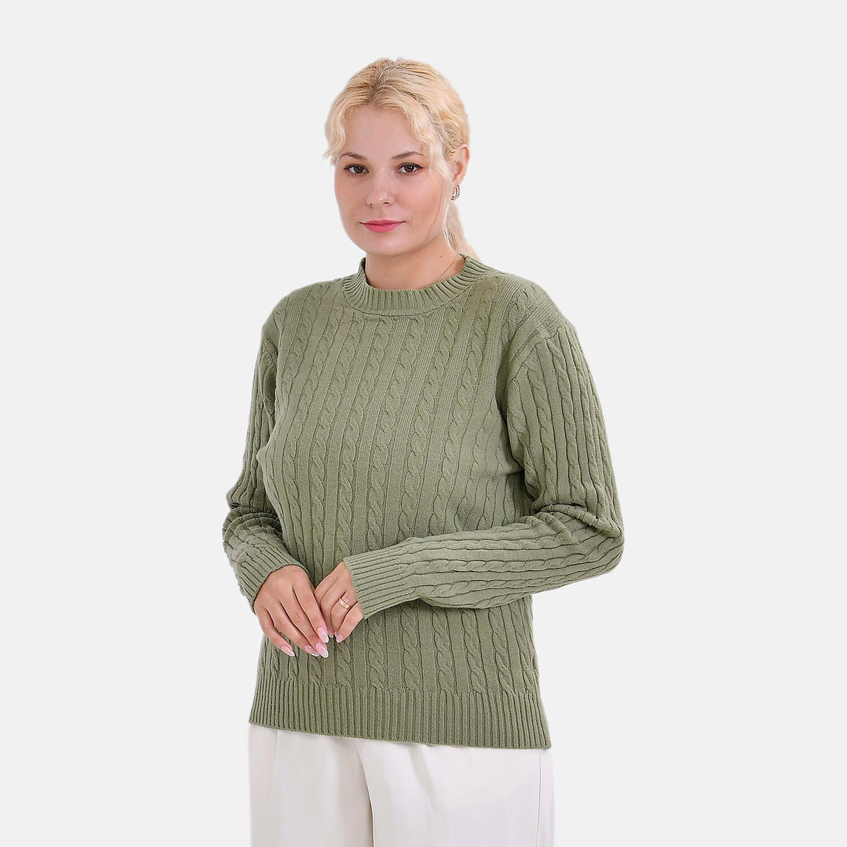 La Marey Cotton Blend Round Neck Jumper V32514829 0