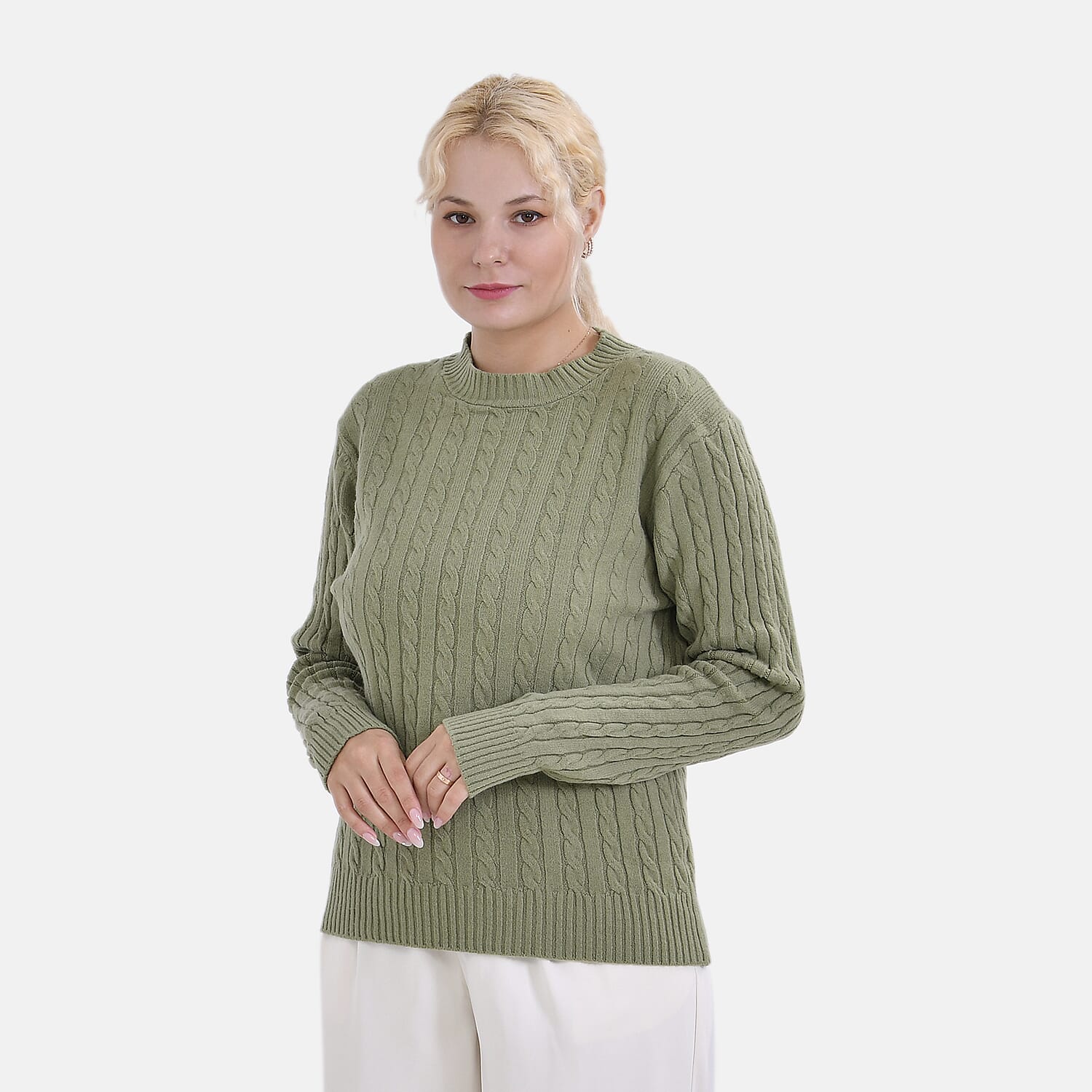 La Marey Cotton Blend Round Neck Jumper V32514829 0