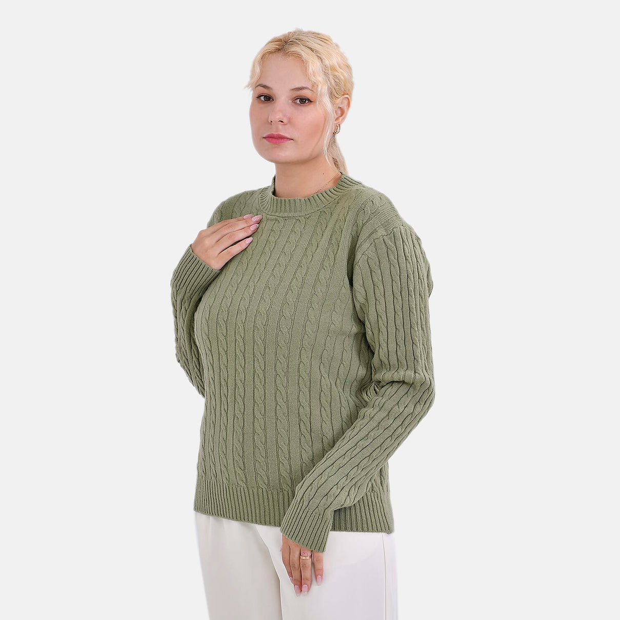 La Marey Cotton Blend Round Neck Jumper V32514829 3