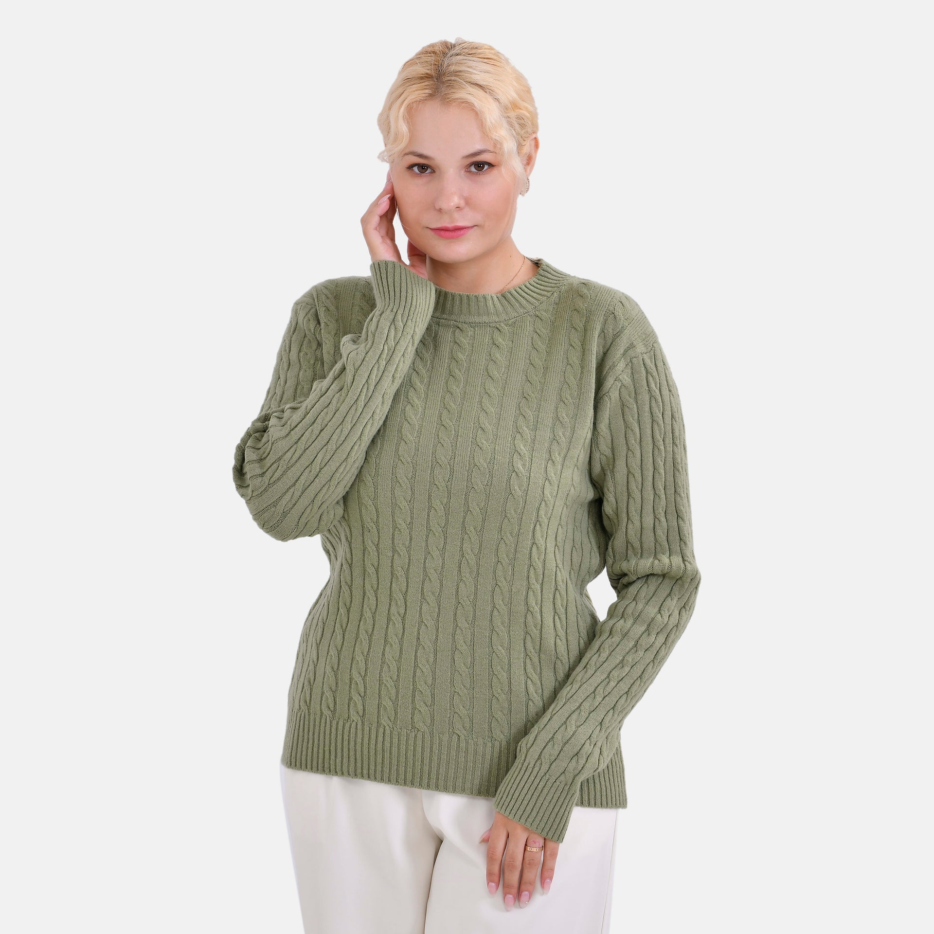 La Marey Cotton Blend Round Neck Jumper V32514829 4