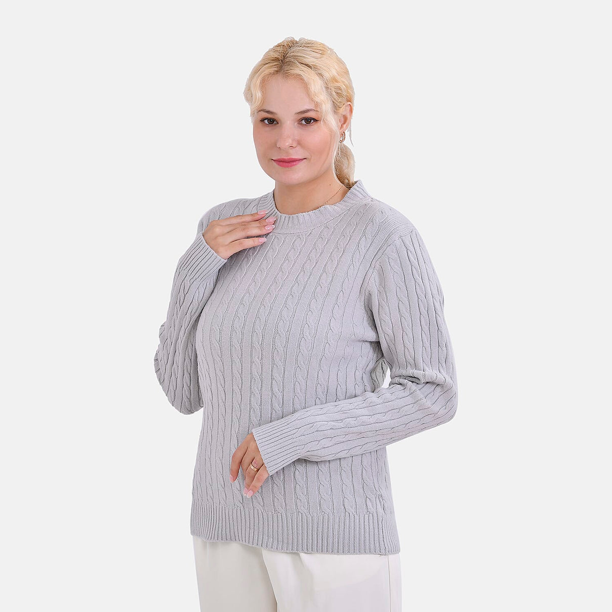 La Marey Cotton Blend Round Neck Jumper V32520507 3
