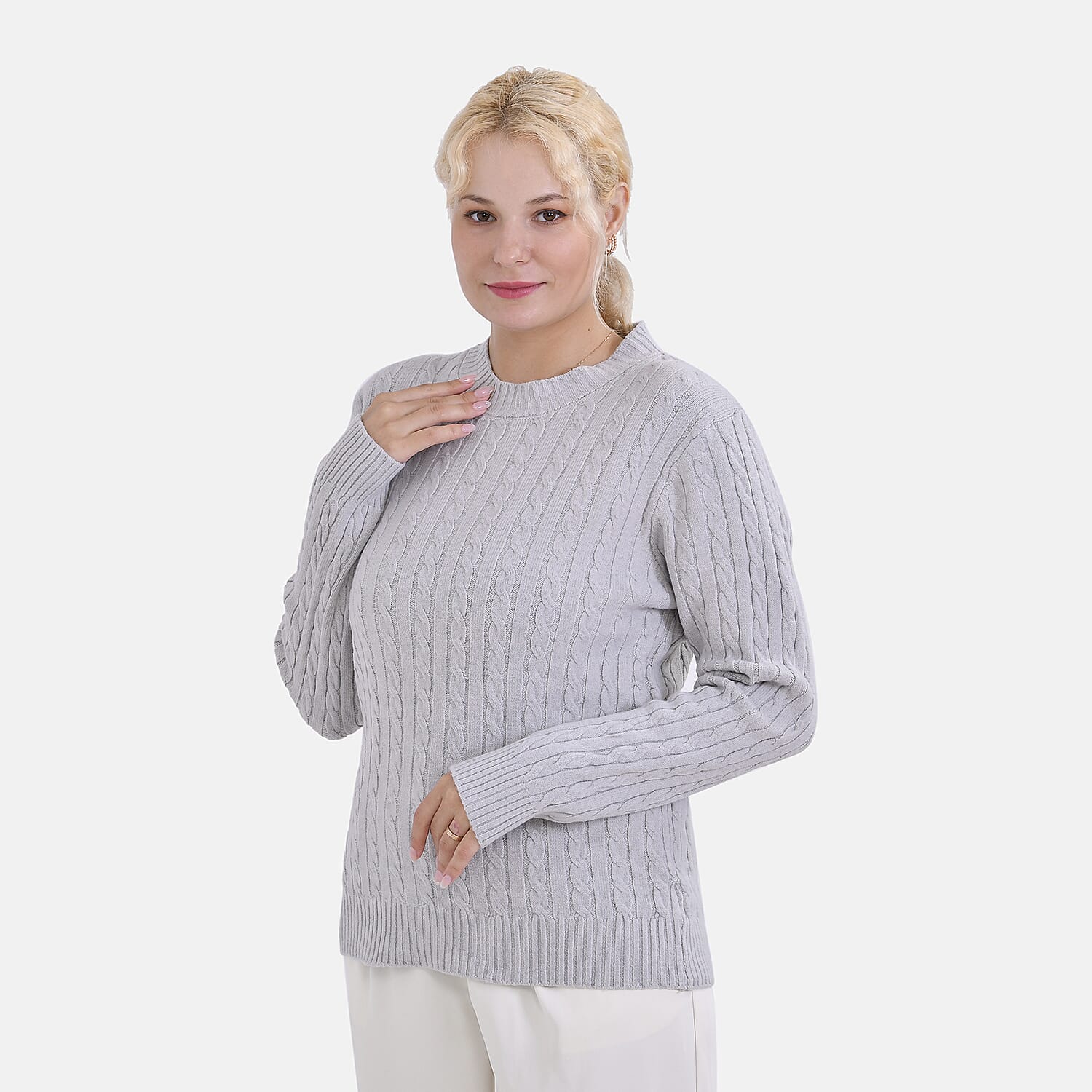 La Marey Cotton Blend Round Neck Jumper V32520507 3