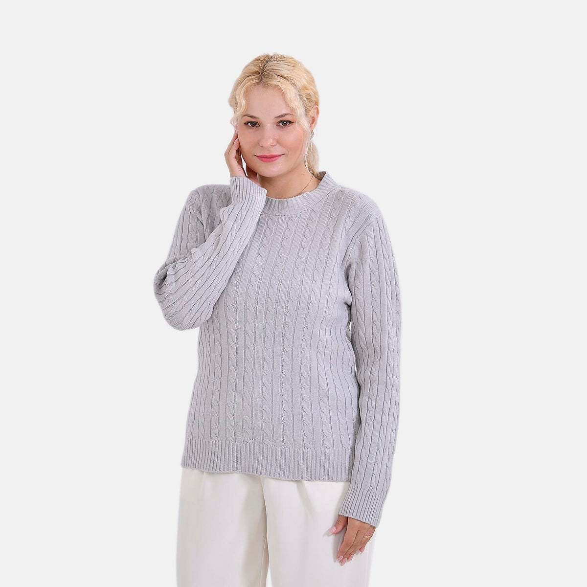 La Marey Cotton Blend Round Neck Jumper V32520507 4
