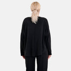 La Marey Soft Casual Top - Black