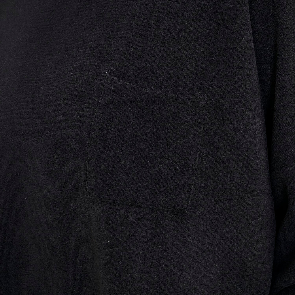 La Marey Soft Casual Top - Black