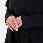 La Marey Soft Casual Top - Black