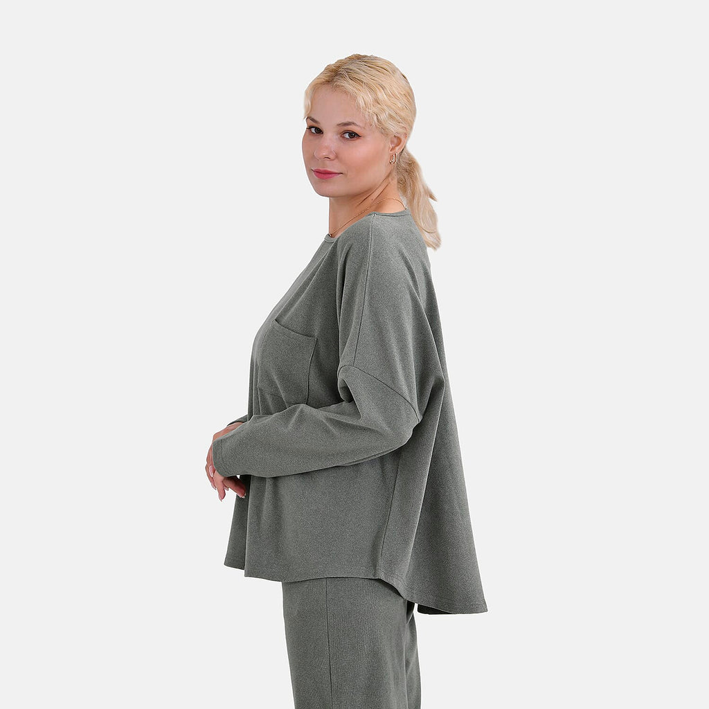 La Marey Soft Casual Top - Green
