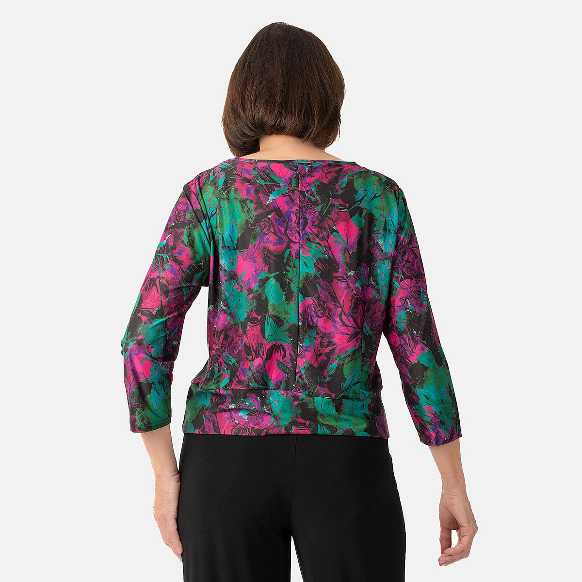 La Marey Print Side Knot Detail Top V32515465 3