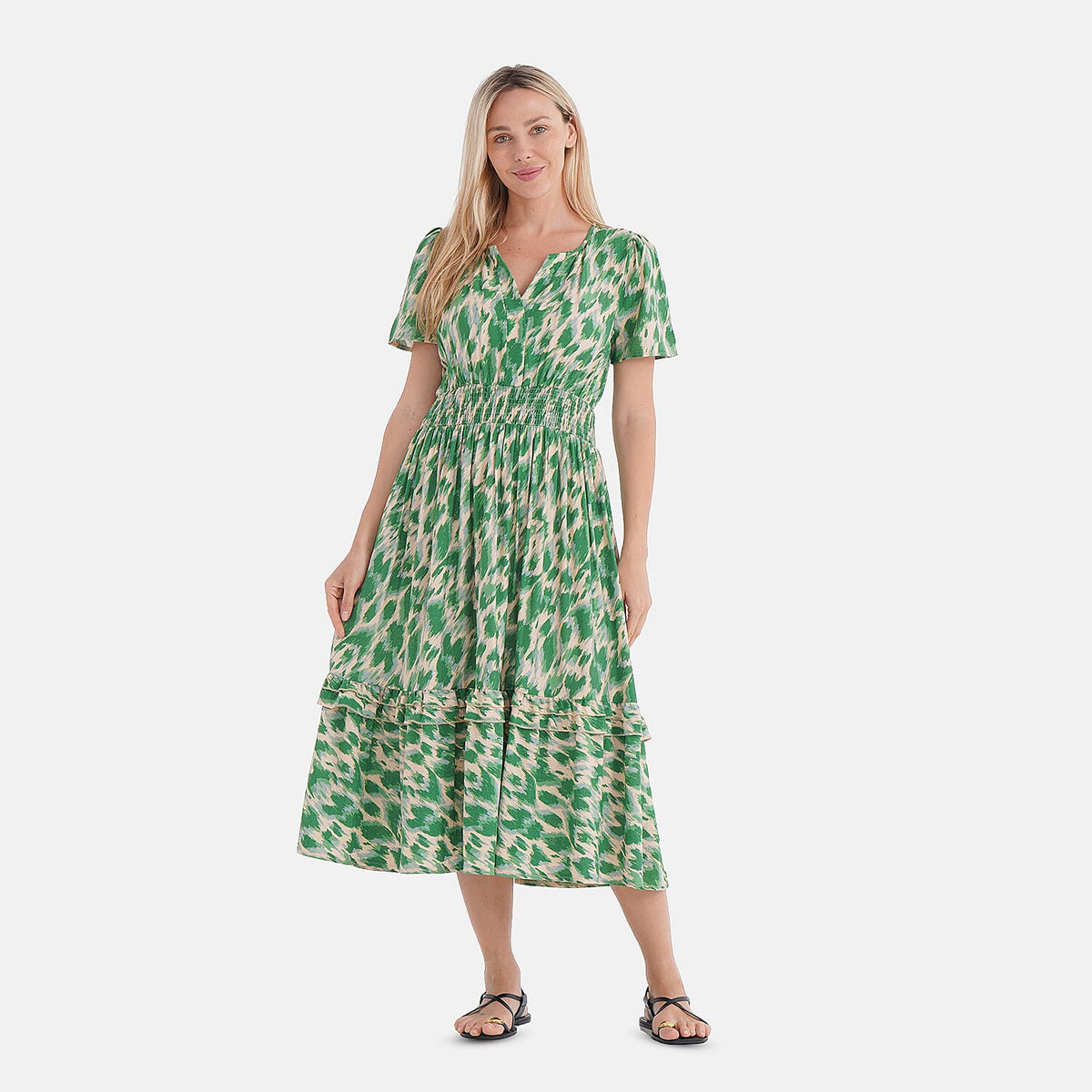 La Marey Women's Printed Midi Summer Dress 8098038 0