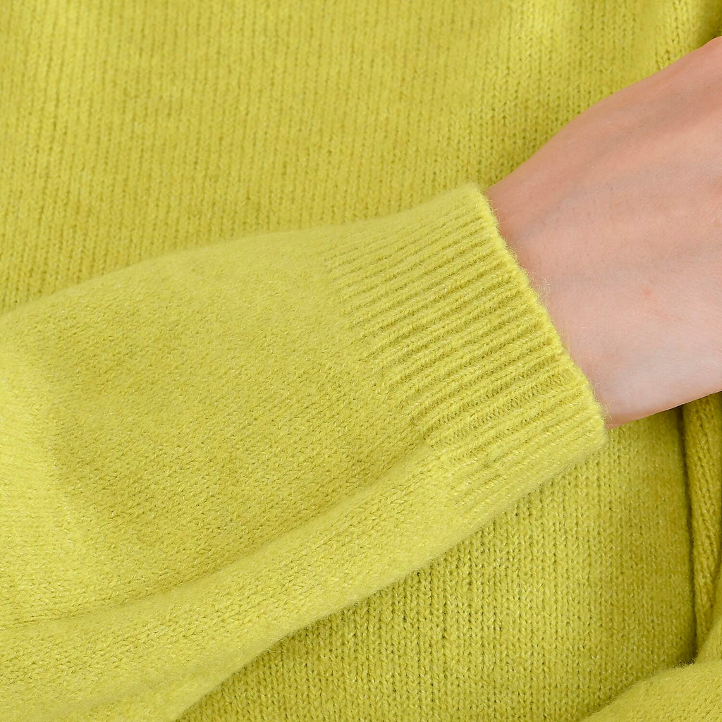 La Marey Round Neck Super Soft Jumper (Size M) - Chartreuse