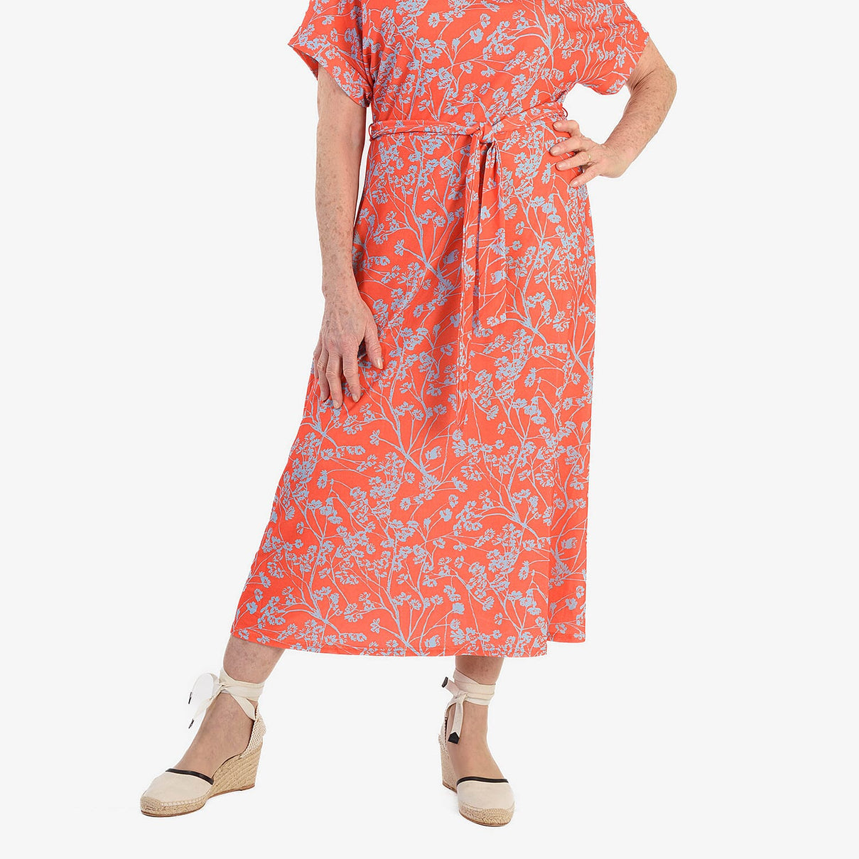 La Marey Printed Midi Dress (Size 16 to 18) - Orange 8094160 6