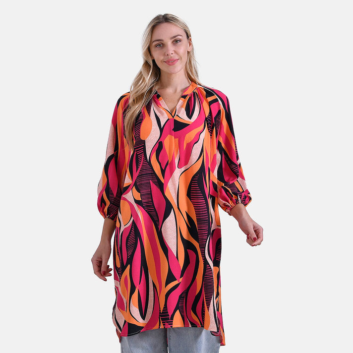 La Marey Printed Midi  - Orange - Rusty Orange 8023475 1