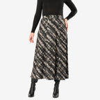 La Marey Midi Skirt - Black Grey
