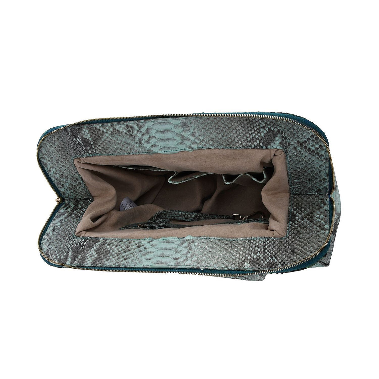 La Marey 100% Genuine Python Leather Tote Bag with Detachable Shoulder Strap - Green 7323939 2