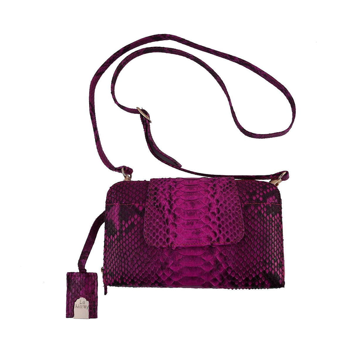 La Marey Python Leather Wallet - Fuchsia V32534951 0