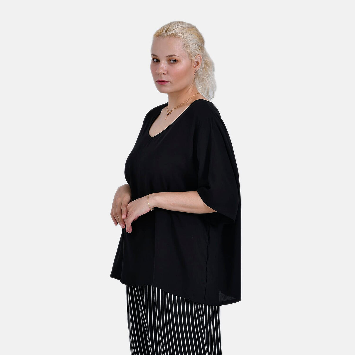 La Marey Relaxed Fit Striped Print Loungewear Co-ords Set 7977055 4