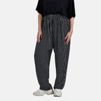 La Marey Relaxed Fit Striped Print Loungewear Co-ords Set (Size 16 to 18) - Black
