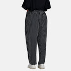 La Marey Relaxed Fit Striped Print Loungewear Co-ords Set (Size 16 to 18) - Black