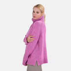 La Marey Roll Neck Jumper (Size XL) - Fuchsia