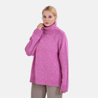 La Marey Roll Neck Jumper (Size XL) - Fuchsia