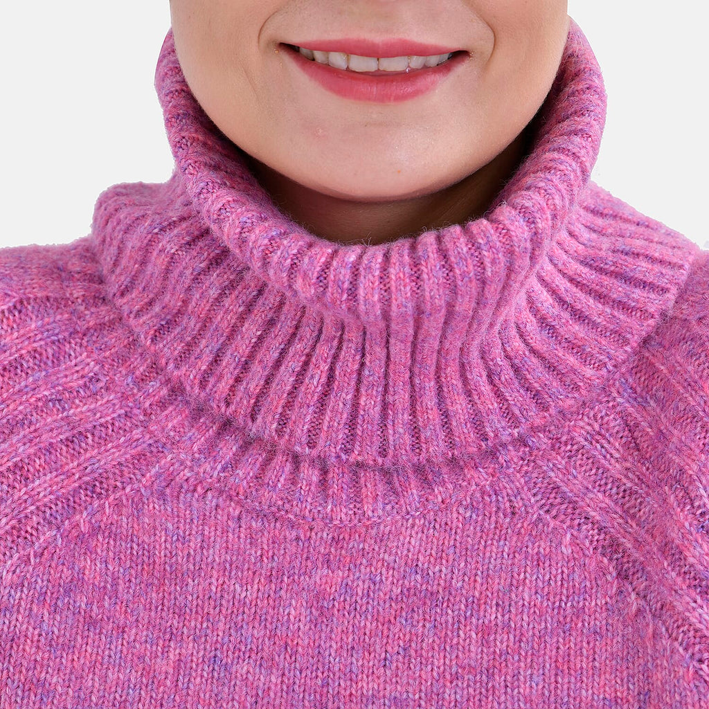 La Marey Roll Neck Jumper (Size XL) - Fuchsia