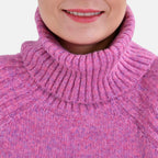 La Marey Roll Neck Jumper (Size XL) - Fuchsia