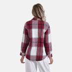 La Marey Brushed Checked Shirt (Size 16 to 18) - Red