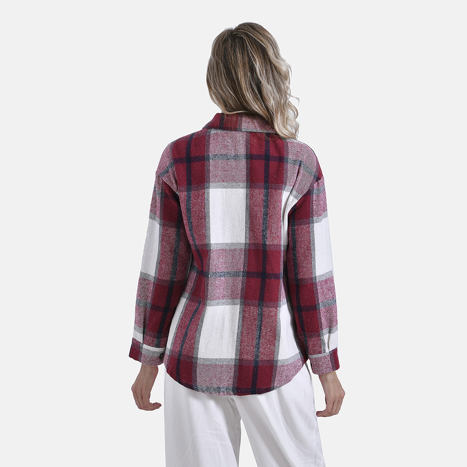 La Marey Brushed Checked Shirt (Size 16 to 18) - Red 7810747 2
